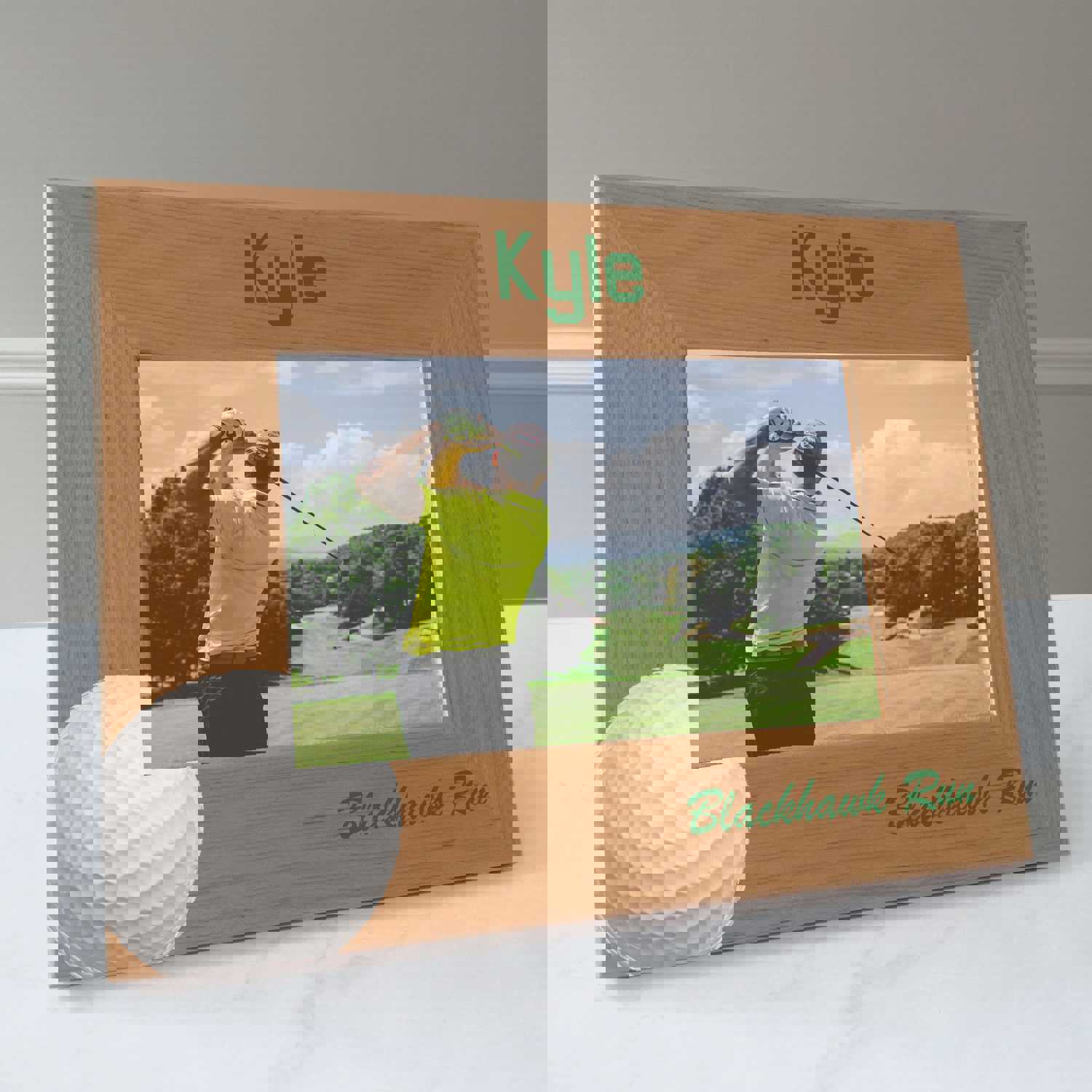 Personalized Golf Picture Frame - Custom 4x6 Photo Frame with Printed Design