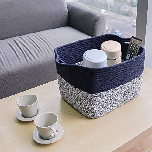 Goodpick Cube Storage Bins - Versatile Woven Basket for Home & Office Organization