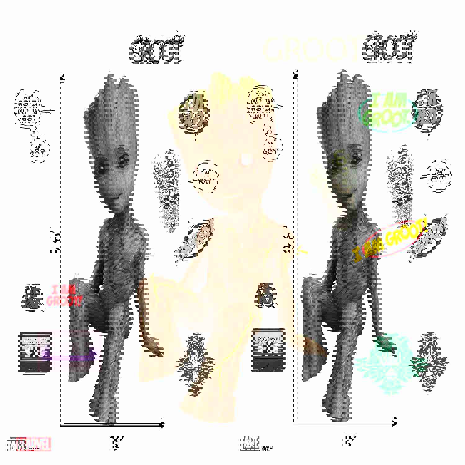 Groot Interactive Wall Decal