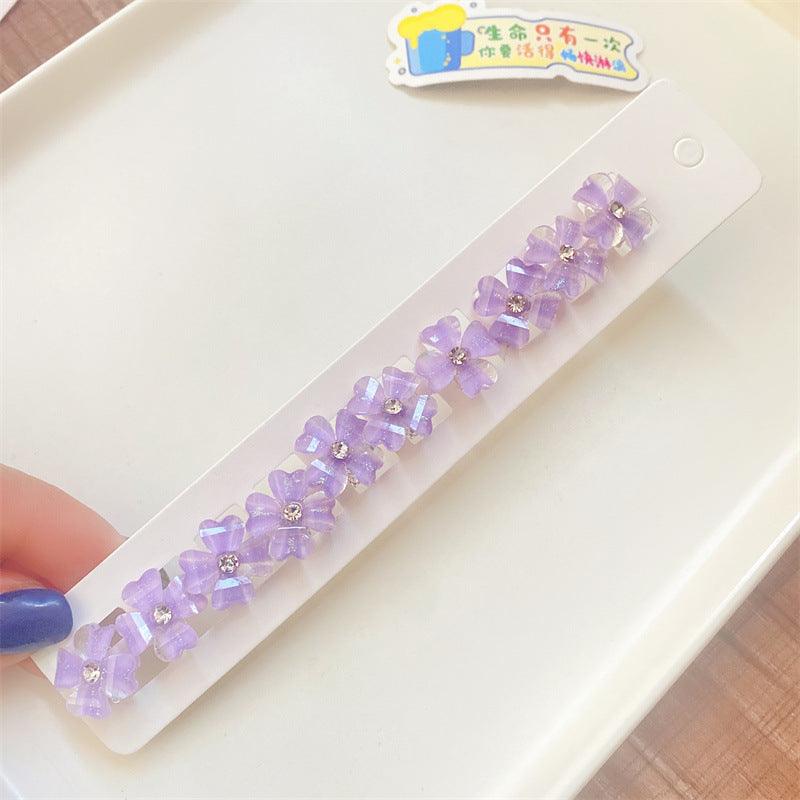 Korean Pearl Flower Herb Beanie Hair Button - Fashion Hair Accessories