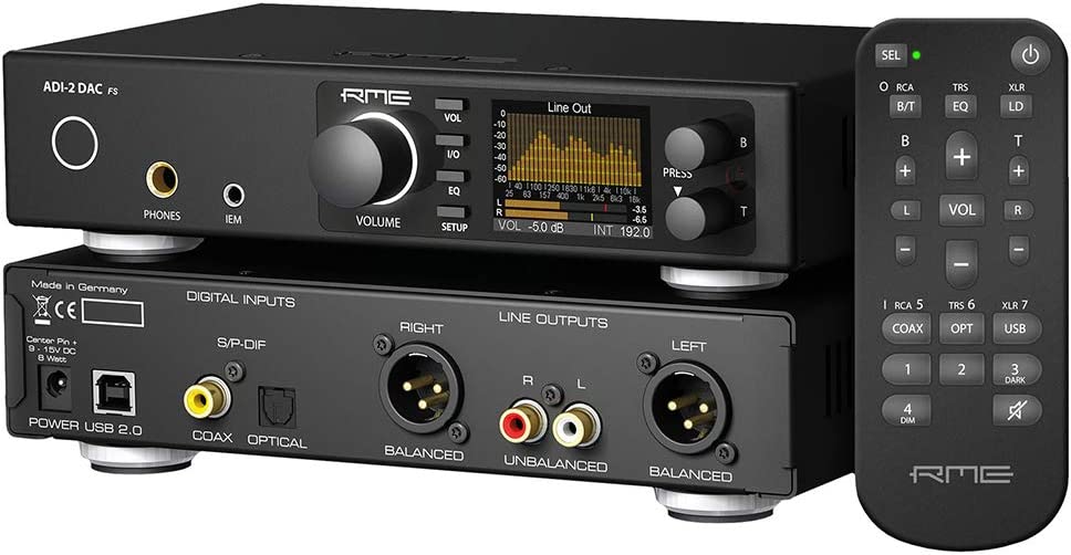 RME ADI-2 DAC FS PCM/DSD 768 kHz Signal Converter with AKG K240 Studio Pro Headphones & XLR Cable Bundle