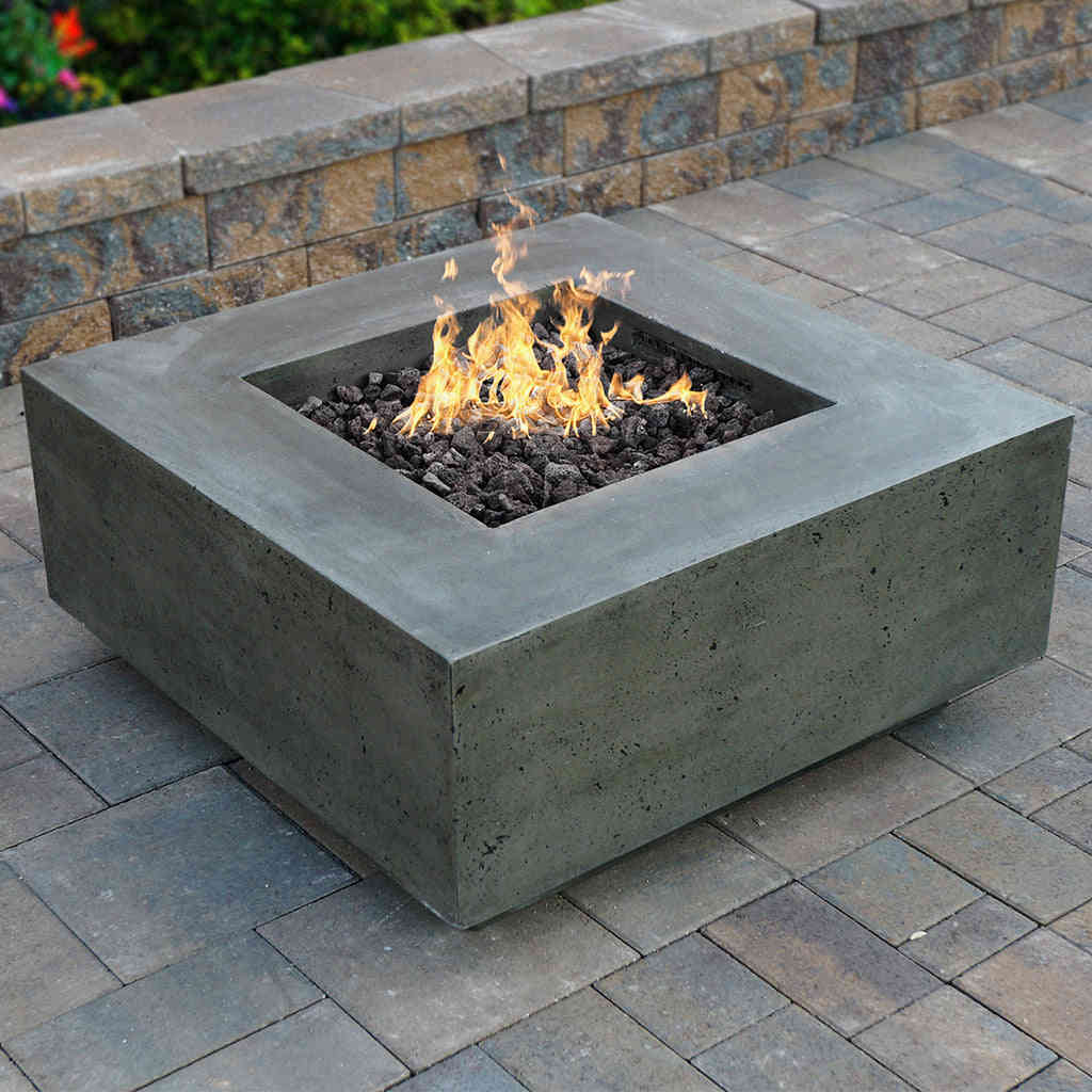 Tavola 2 Fire Table - Outdoor Gas Fire Pit with Lava Rocks