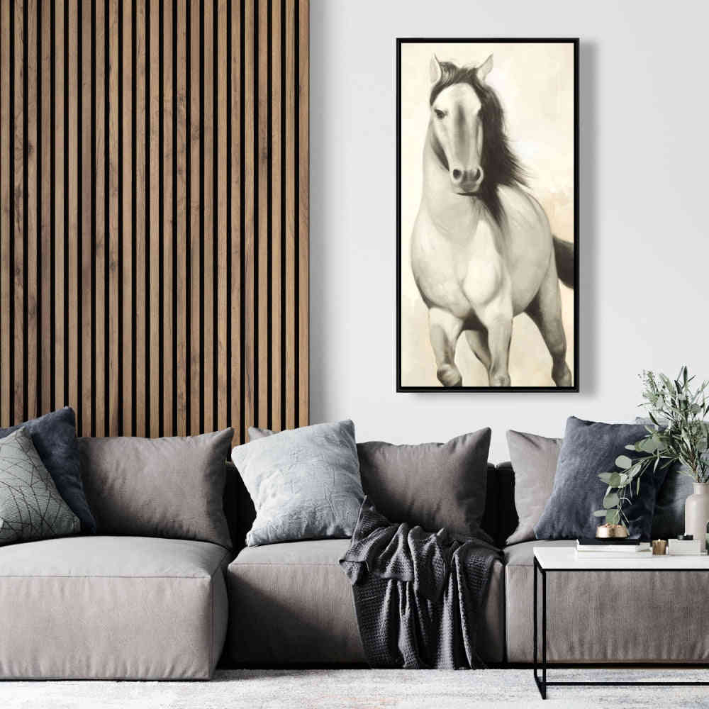 Graceful Horse Fine Art Gallery Wrapped Canvas 16x48
