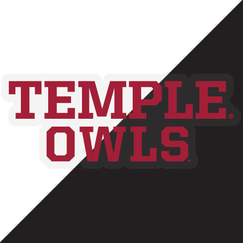 Temple University NCAA Vinyl Decal Sticker - Choose Style and Size for Fans, Students, and Alumni