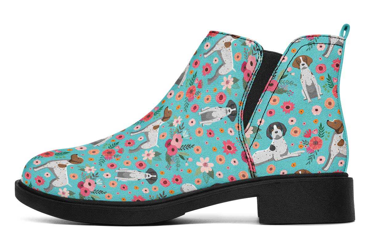German Shorthaired Pointer Flower Neat Vibe Boots