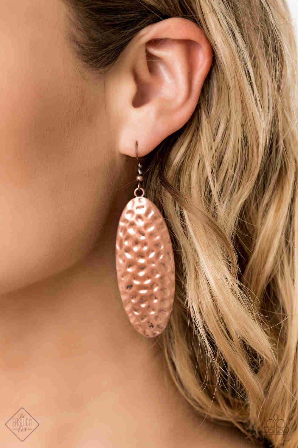 Paparazzi Radiantly Radiant - Copper Earrings - Fashion Fix / Trend Blend Exclusive