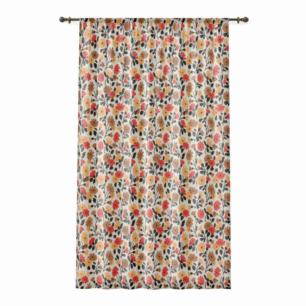 ENDLEAVES OF ART by CHARLES GOY - SHEER Window Curtain