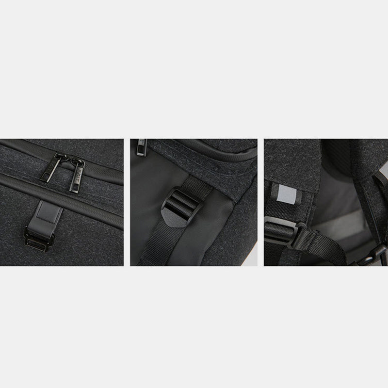 15 Inch Business Durable Travel Laptop Backpack with USB Charging Port and Headphone Jack