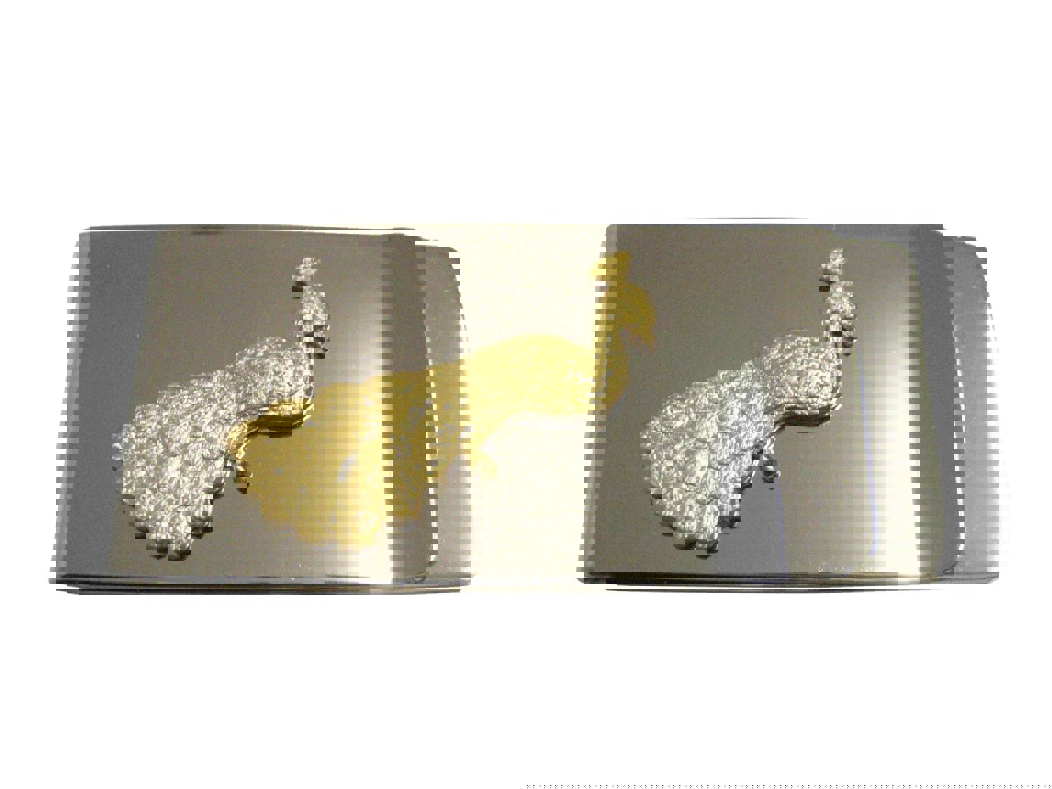 Gold Toned Peacock Bird Pendant Money Clip