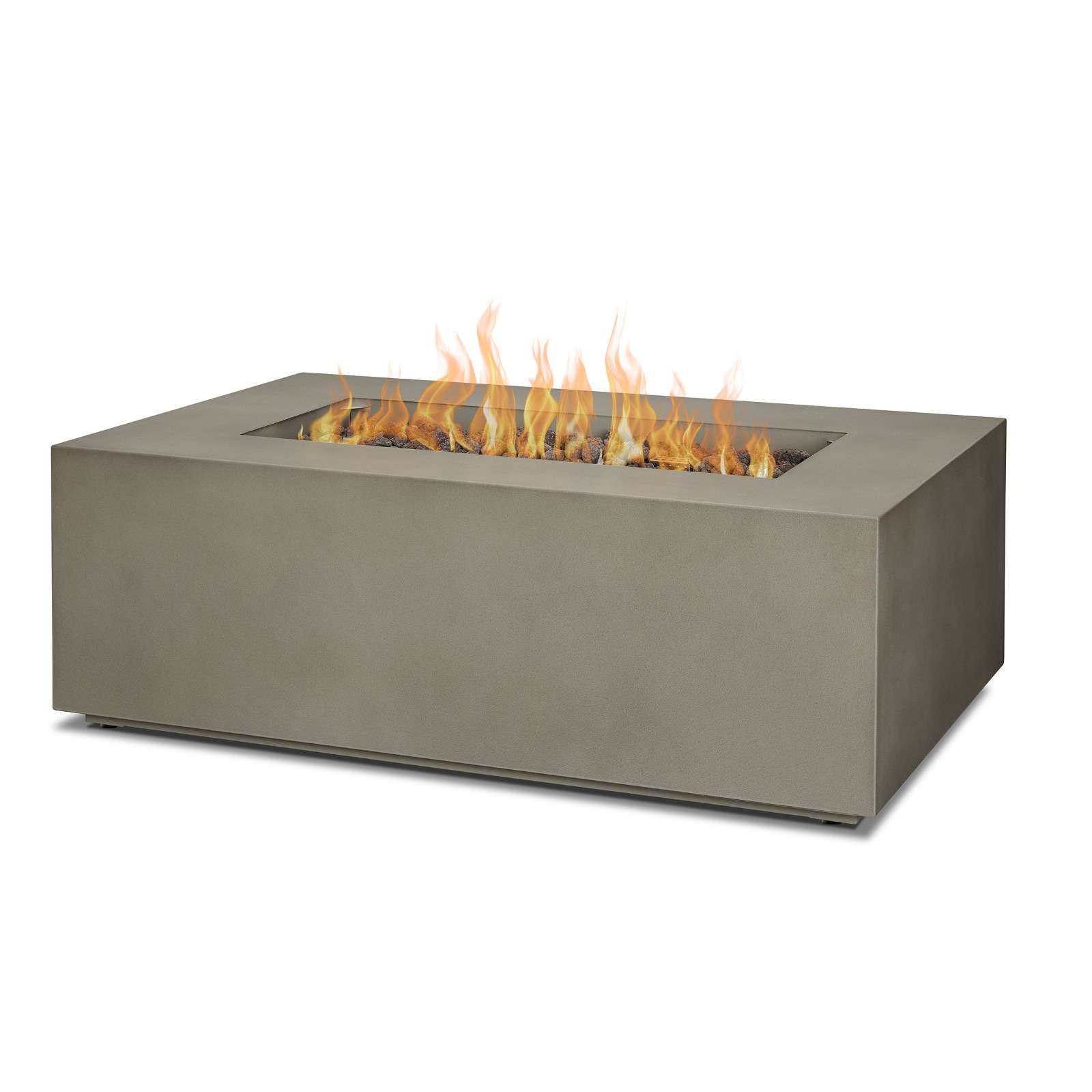 Real Flame Aegean 42 Rectangle Propane or Natural Gas Fire Pit Table