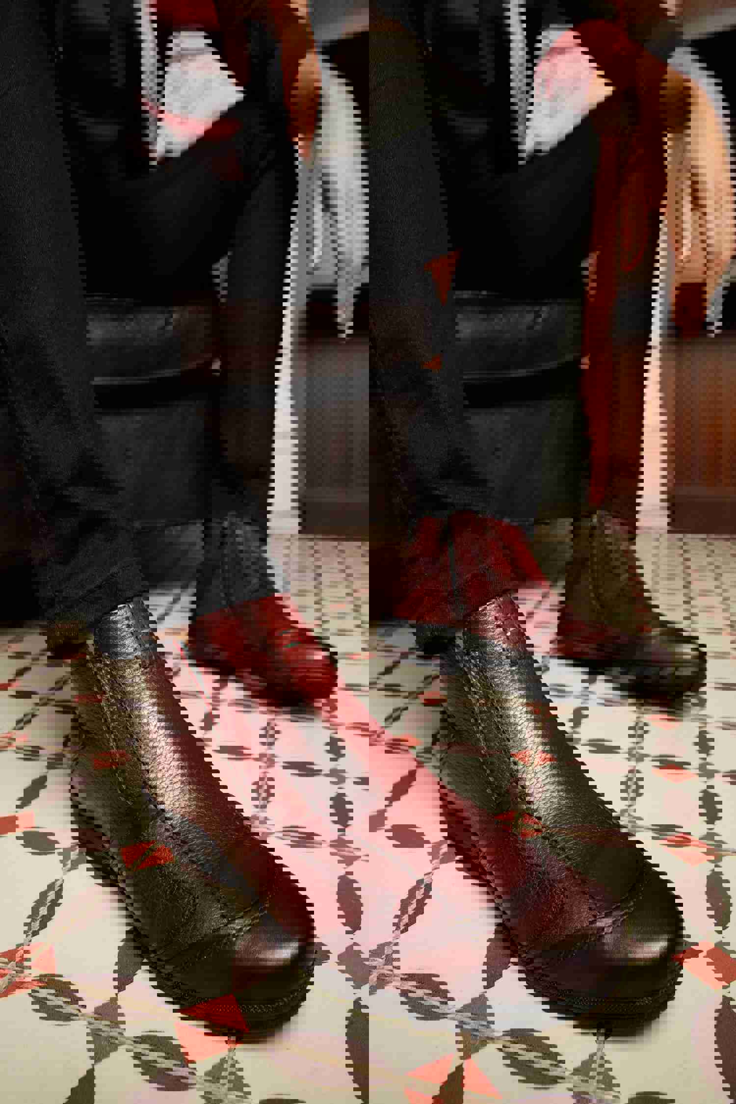 Montreal Burgundy Leather Casual Zip-Up Ankle Men Boot