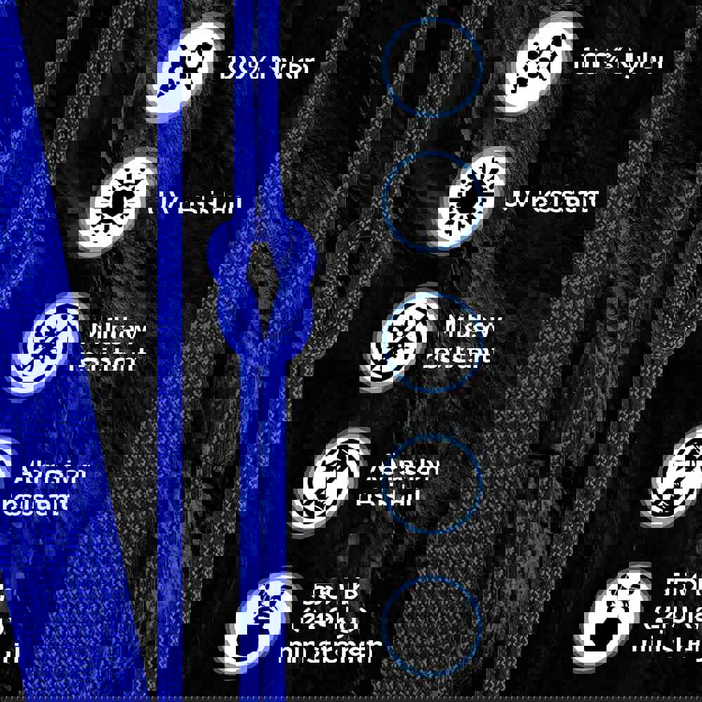 50 Ft – 4Mm – 100% Nylon Tactical Rope MIL-SPEC – Outdoor Para Cord – Camping Hiking Fishing Gear – EDC Parachute Cord – Strong Survival Rope