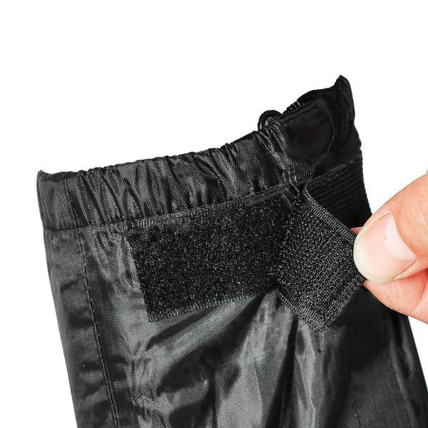 Motorcycle Waterproof Rain Boot Shoes Cover with Reflective Tape - Black (Size 42-43)