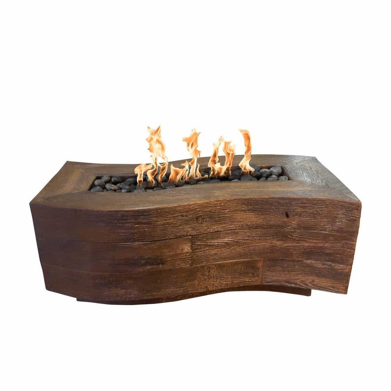 Outdoor Plus Big Sur Wood Grain Fire Pit - 72 Inches
