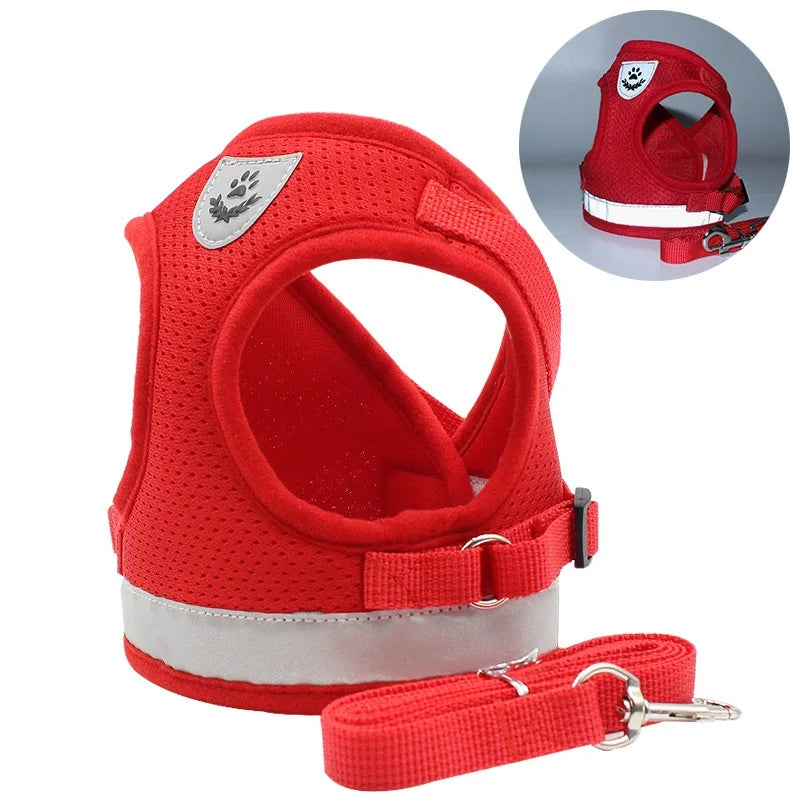 Premium Dog Harness and Leash Set for Small Dogs - Comfortable & Reflective Pet Accessories