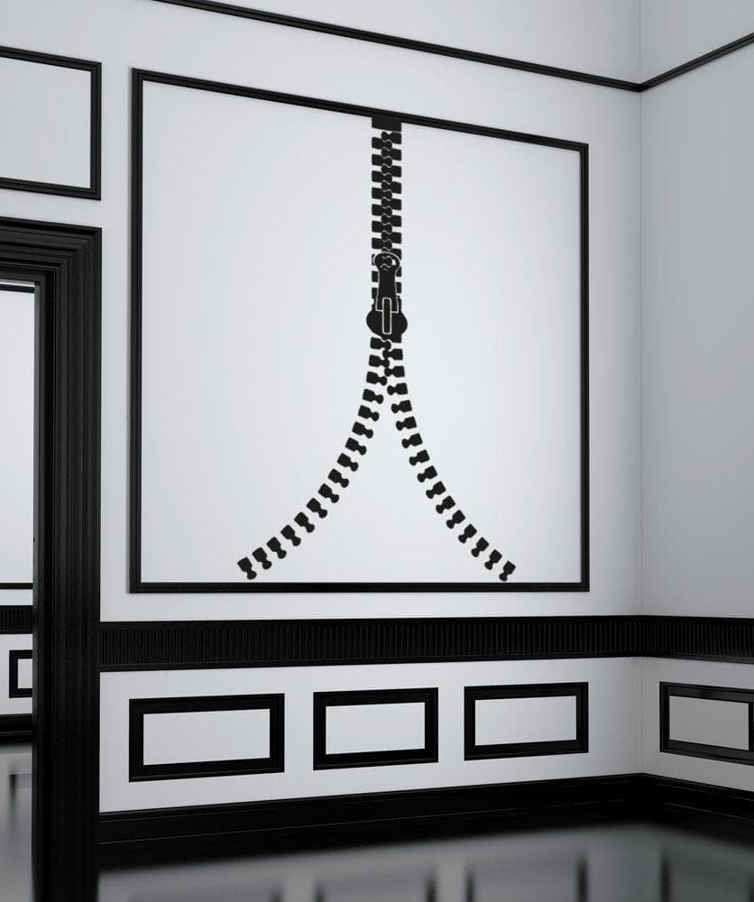 Vinyl Wall Decal Sticker Closing Zipper #OS_AA1344