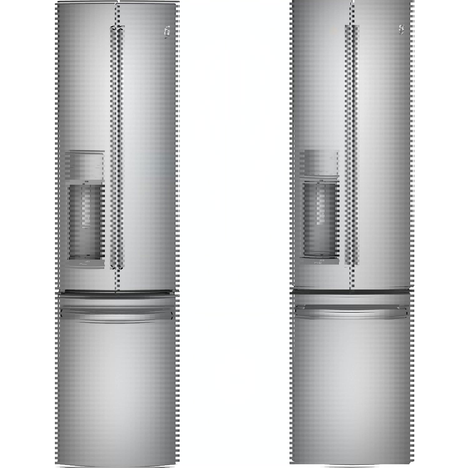 GE Profile 36-inch Counter-Depth French 3-Door Refrigerator with External Water and Ice Dispenser