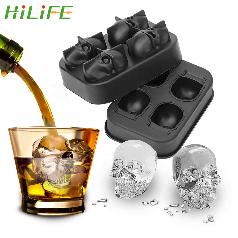 2021 Ice Cube Maker Skull - Silicone Mold for Fun and Unique Ice Cubes