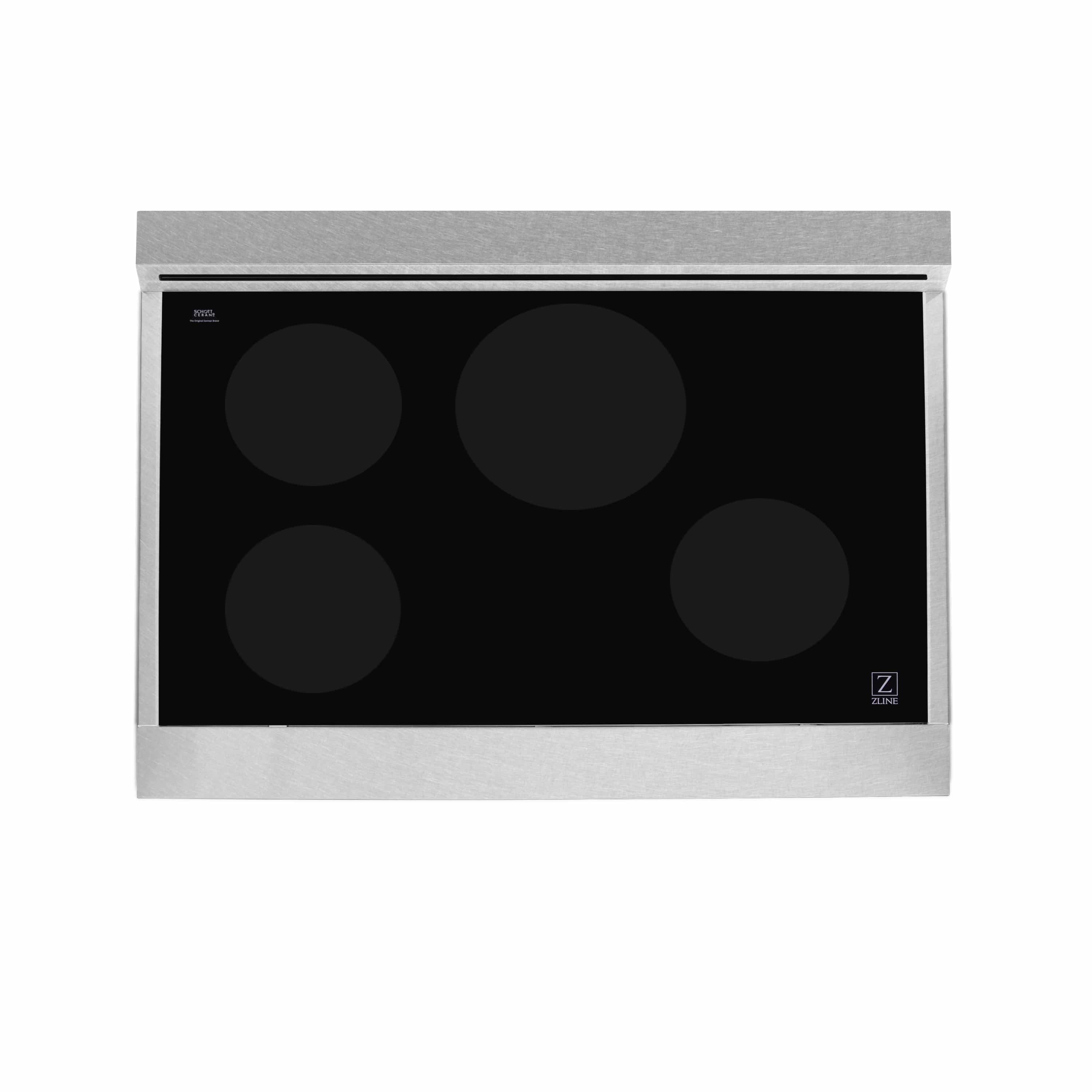 ZLINE 36-Inch 4.6 cu. ft. Induction Range with 4-Element Stove & Electric Oven in DuraSnow Stainless Steel