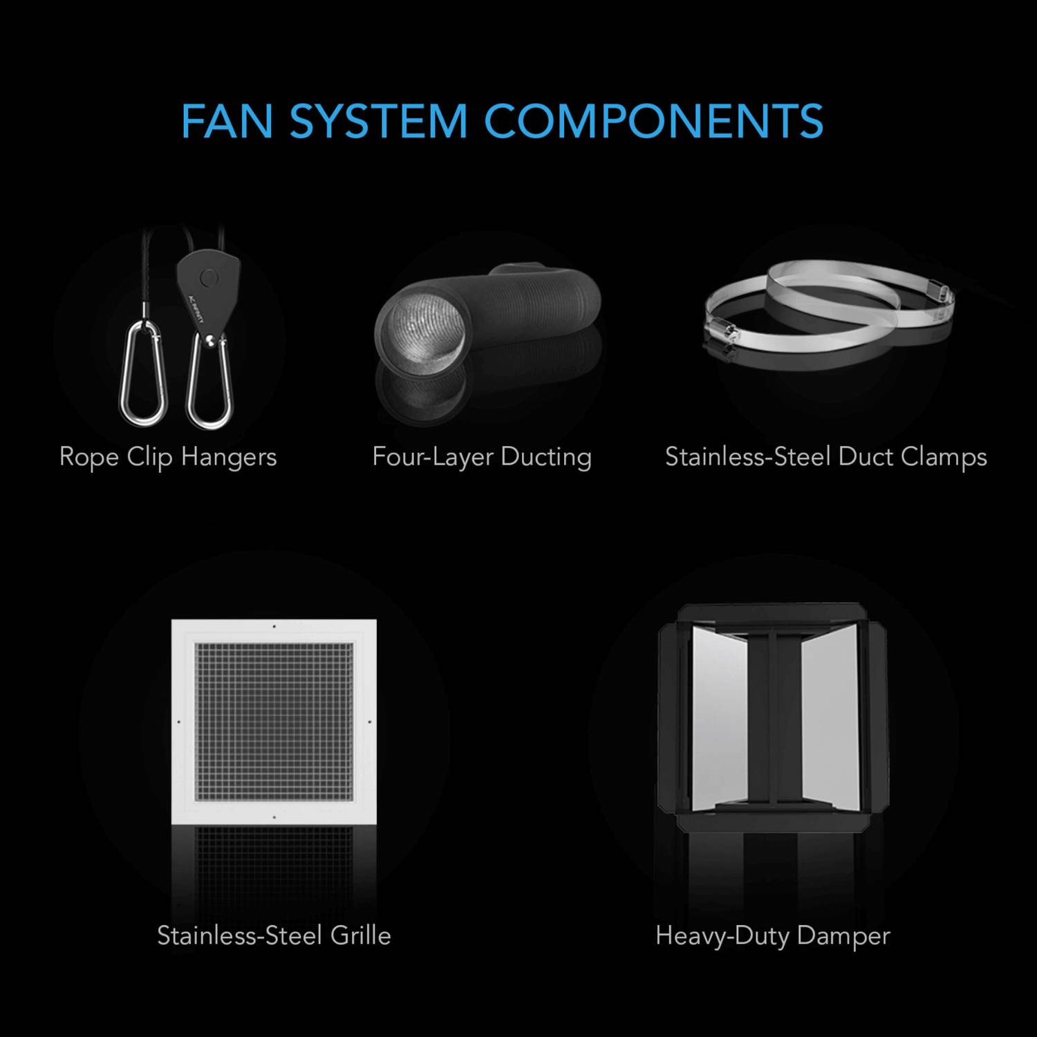 AC Infinity CLOUDWAY T10 Whole House EC Fan - 1200 CFM with Smart Temperature & Humidity Controller