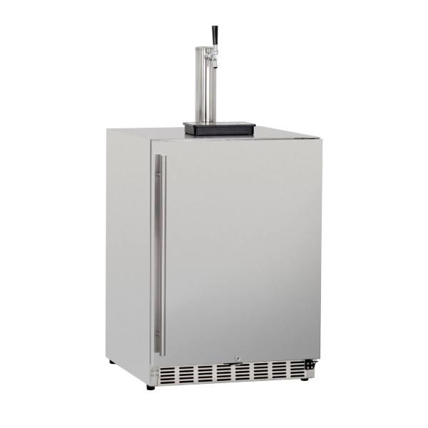 Summerset SSRFR-DK1 25 Stainless Steel 6.6 Cube Outdoor Rated Single Tap Kegerator