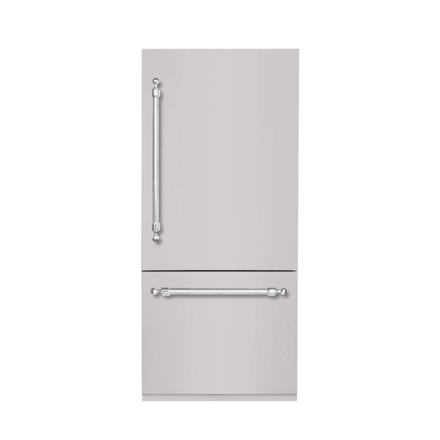 Hallman 36 Built-In Refrigerator with Interior Filtered Water Dispenser and Bottom Mount Freezer