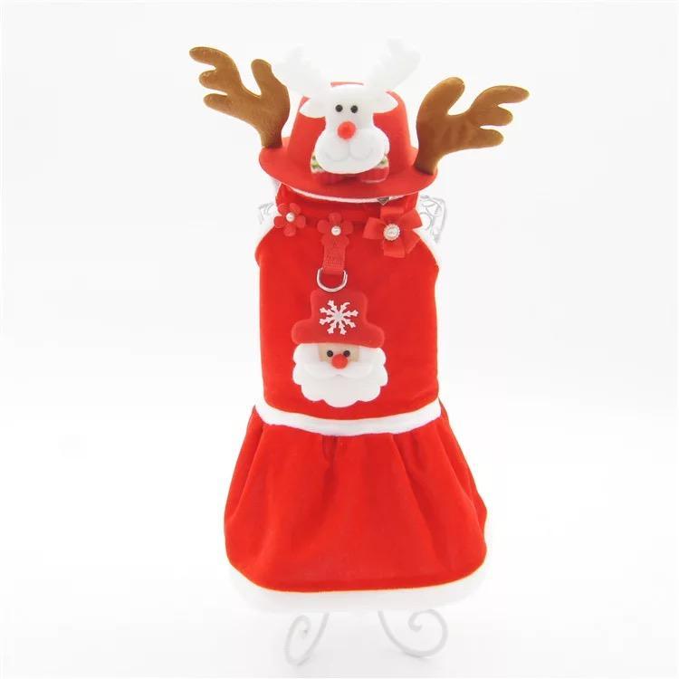 Warm Winter Christmas Pet Dog Clothes Coat Jacket Santa Costume for Small Medium Dogs and Cats
