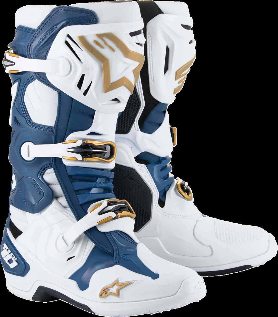 ALPINESTARS Arlington LE Tech 10 Boots - White/Blue/Gold - US 12