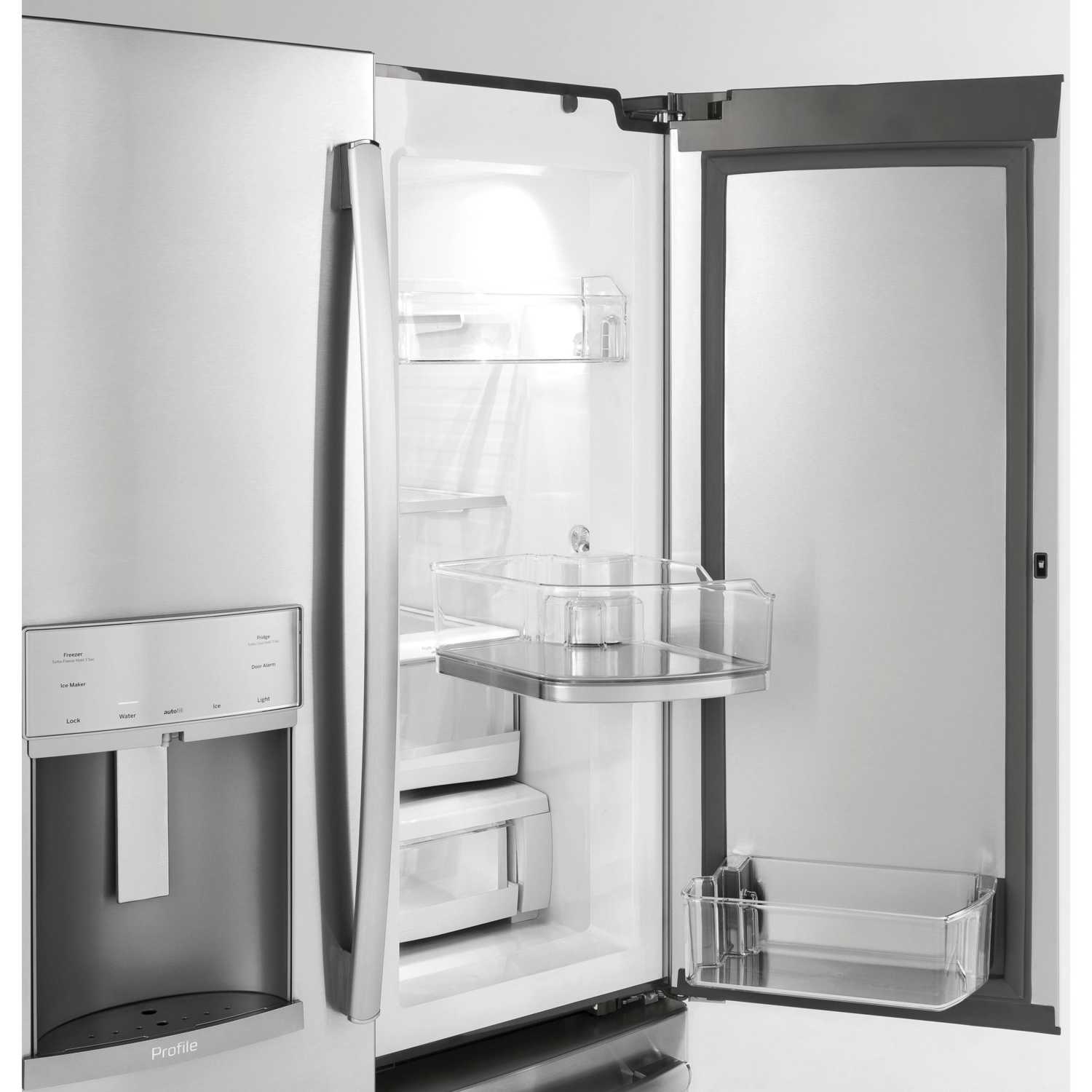 GE Profile 36-inch Counter-Depth French 3-Door Refrigerator with External Water and Ice Dispenser