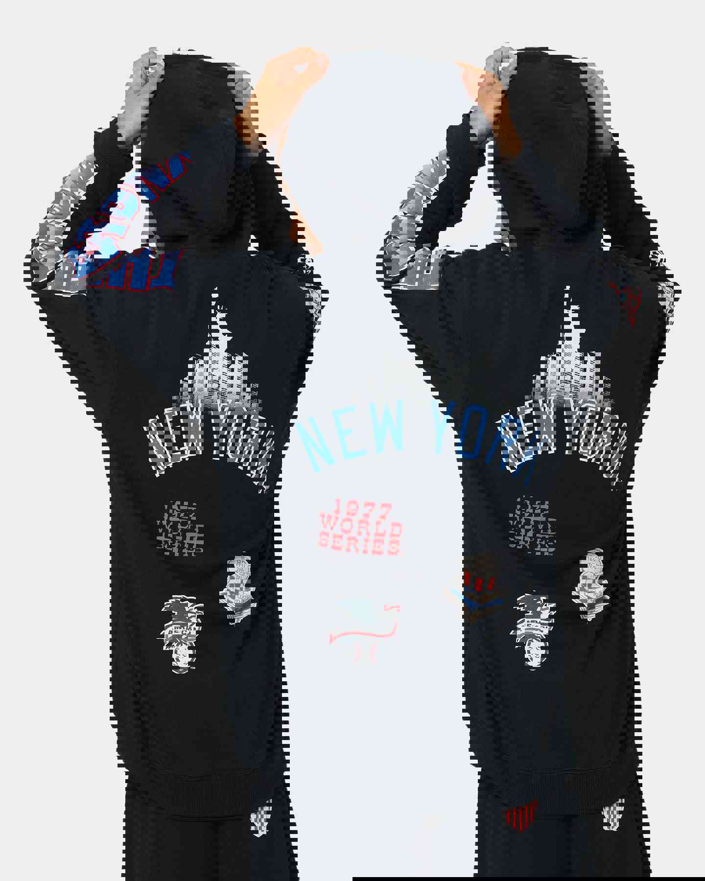 Majestic Athletic New York Yankees Puff Print Patch Hoodie - True Navy