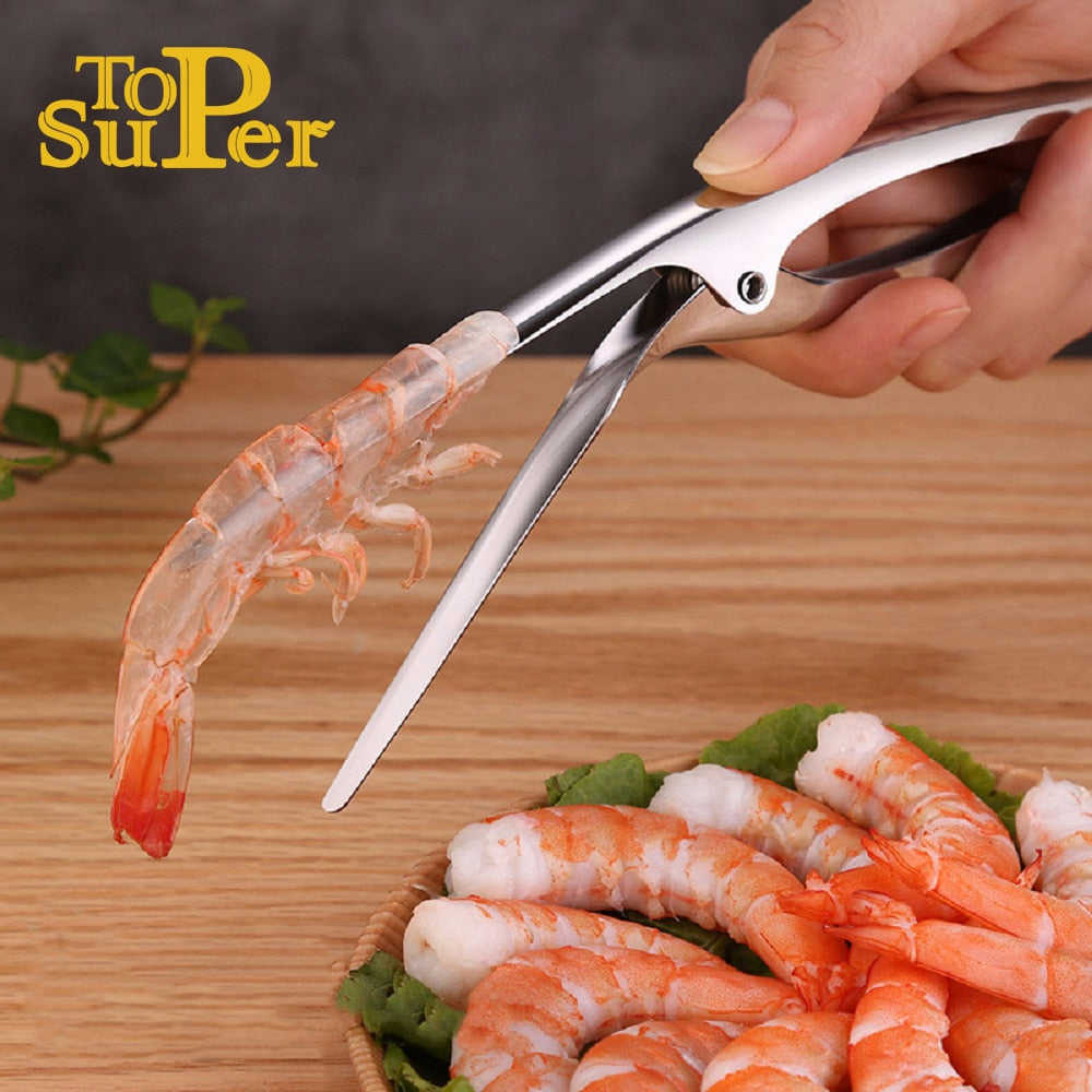 Stainless Steel Shrimp Peeler - Professional Kitchen Tool for Chefs