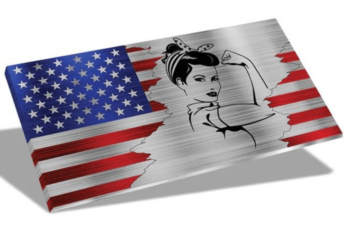 Metal Art of Wisconsin Indoor/Outdoor Hero Flags - High-Quality Brushed Aluminum