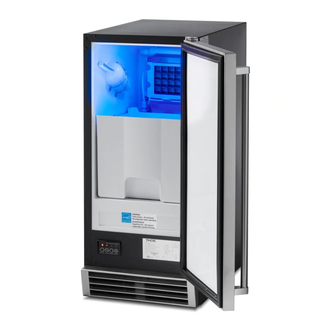 Thor Kitchen 15 Inch Built-in Stainless Steel Ice Maker, TIM1501 - OpenBox & Renewed