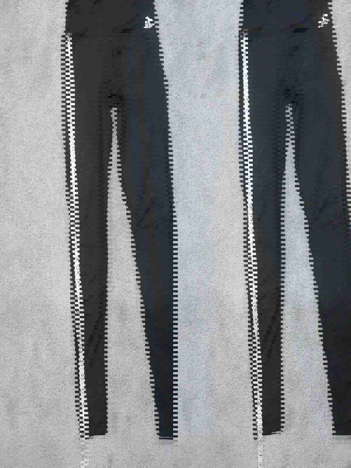 Adidas Women's Medium Black Climalite Yoga Leggings with Swoosh Logo