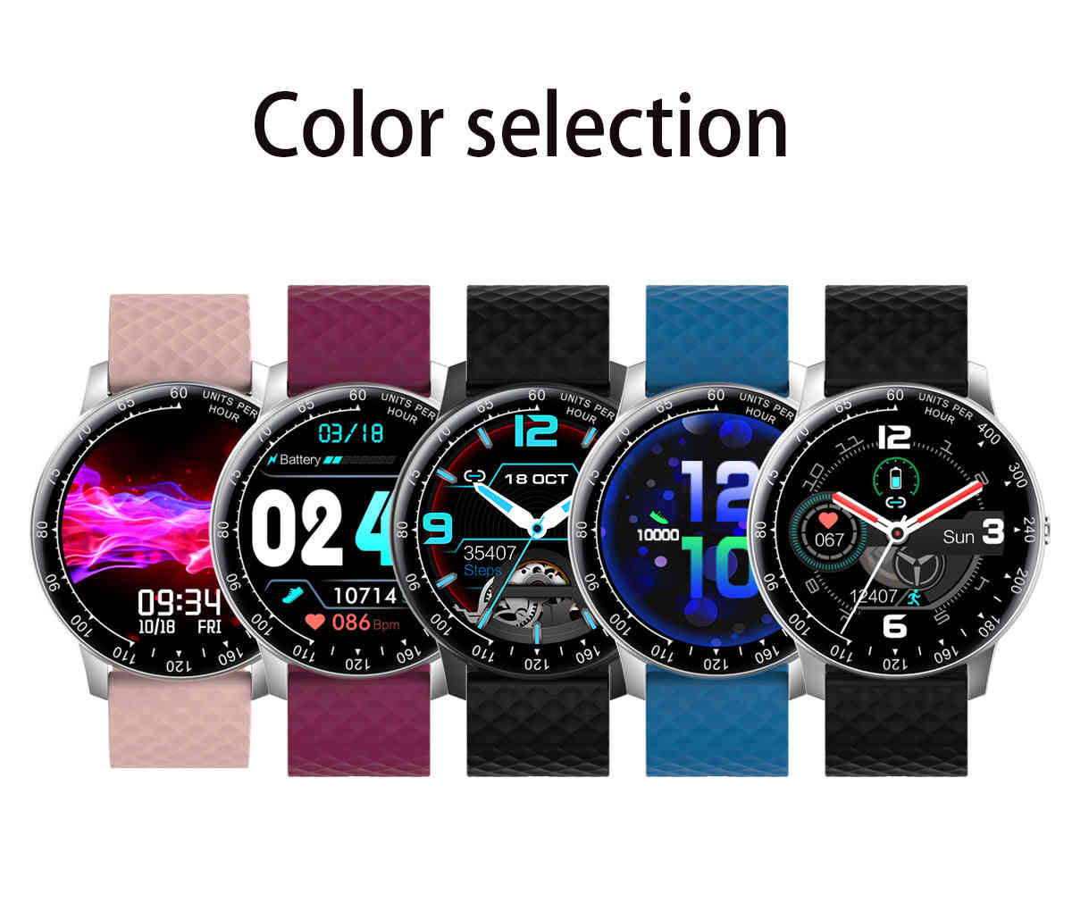 H30 Smart Watch - IP68 Waterproof Fitness Tracker with Heart Rate Monitoring for Men & Women