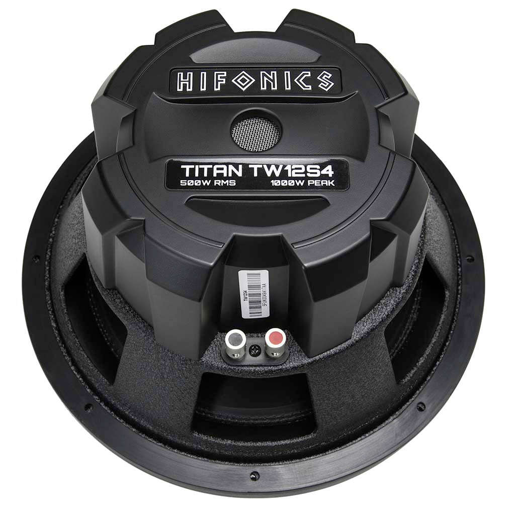 Hifonics TW12S4 Titan 12 Single Voice Coil 4 Ohm 500 Watts RMS 1000 Watts Peak Subwoofer