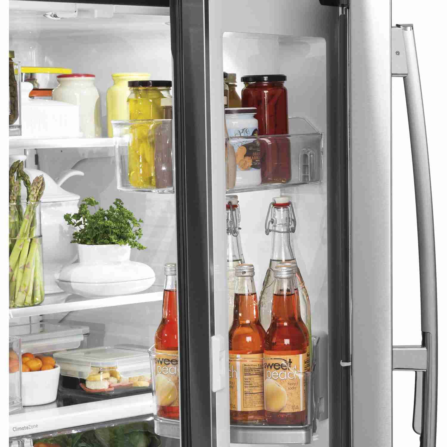 GE Profile 36-inch Counter-Depth French 3-Door Refrigerator with External Water and Ice Dispenser