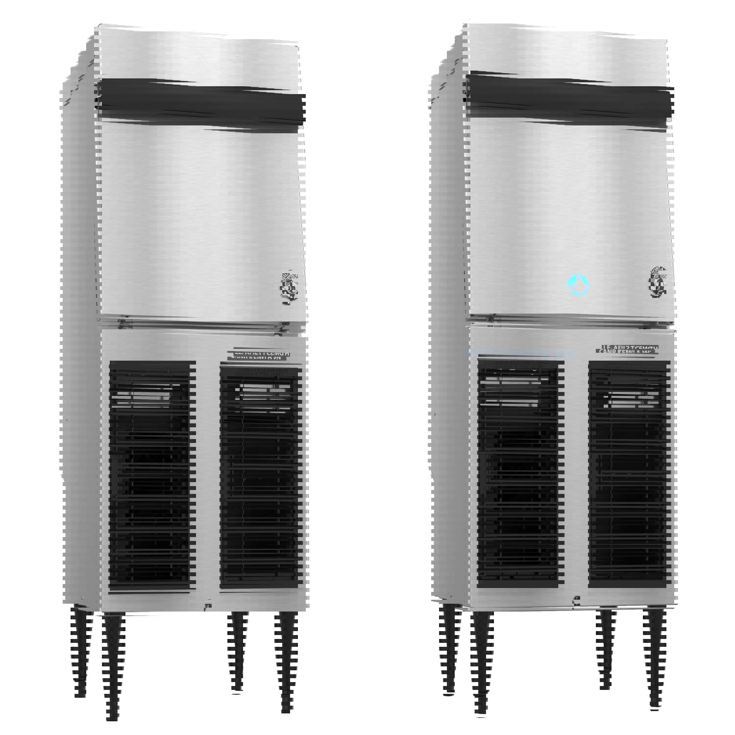 Hoshizaki F-330BAJ Air-Cooled Undercounter Flaker Ice Maker with Built-In Storage Bin