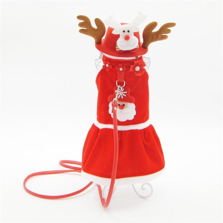 Warm Winter Christmas Pet Dog Clothes Coat Jacket Santa Costume for Small Medium Dogs and Cats