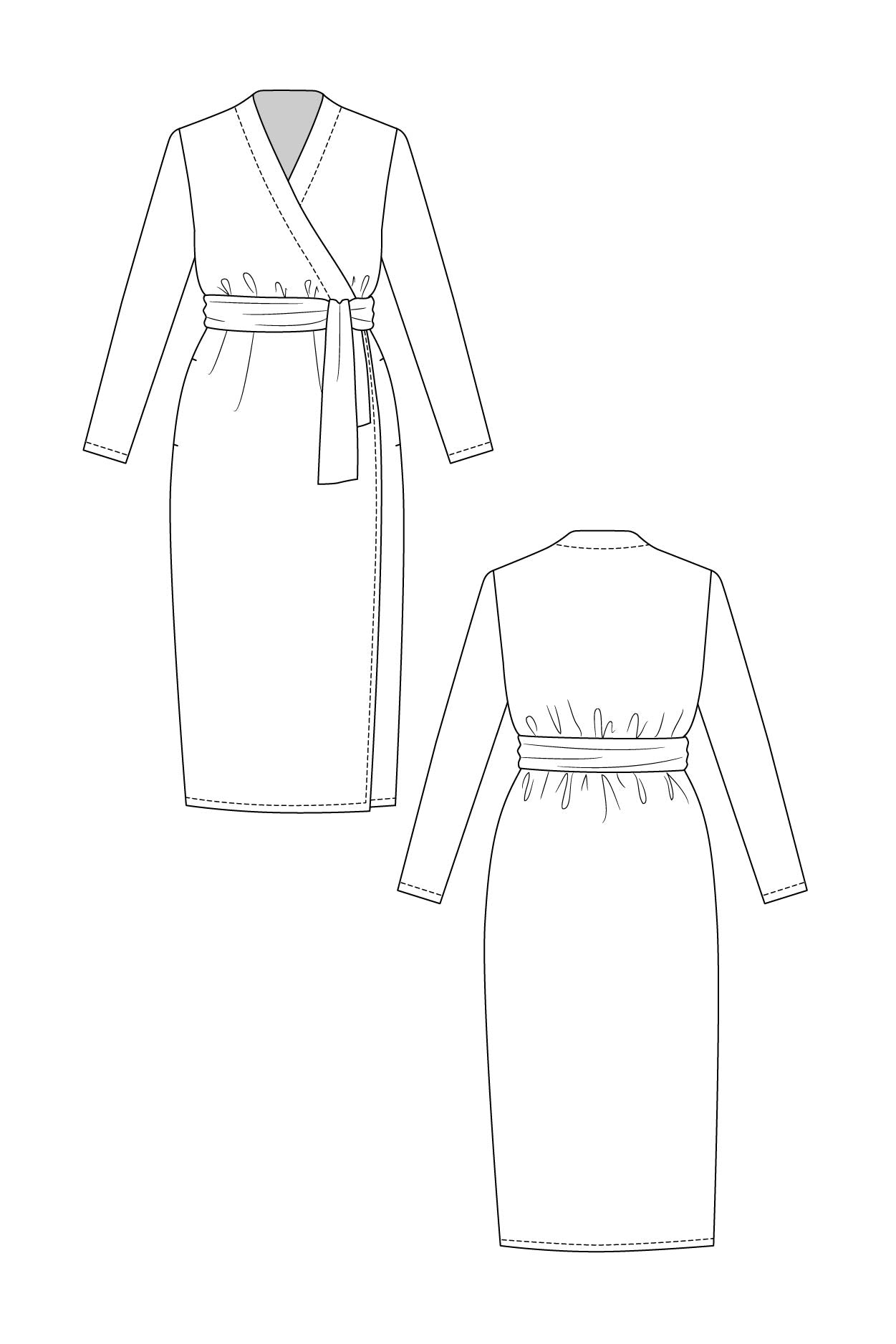 Named Clothing Olivia Wrap Dress Digital PDF Pattern