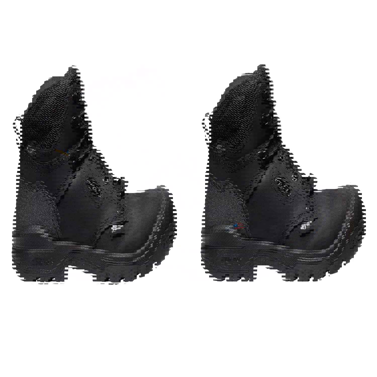 Keen Utility Independence 6 Waterproof Carbon Fiber Toe Work Boot for Men - Black/Black