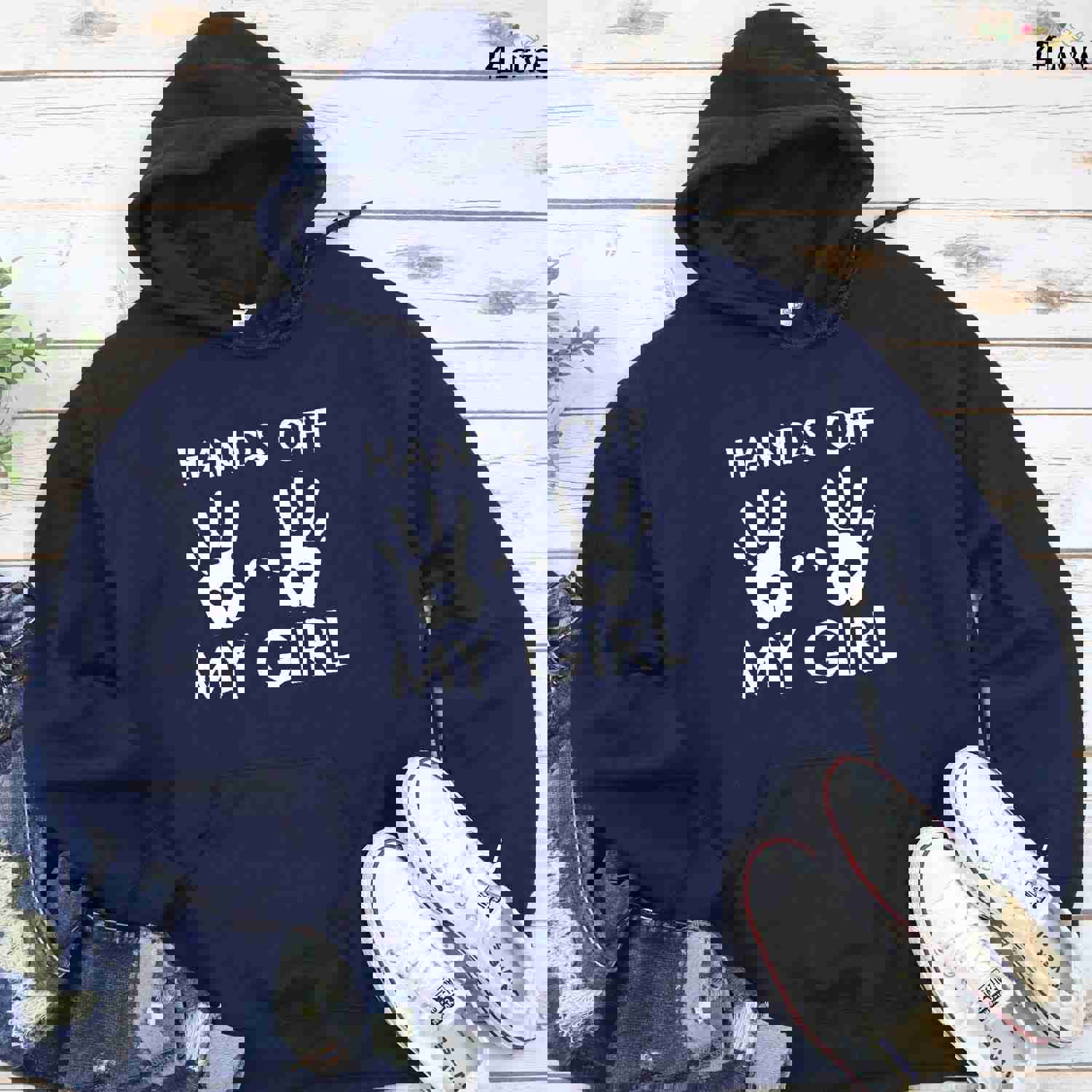 Funny Jealous Couple Outfits - Hands Off My Girl/My Guy Matching Set