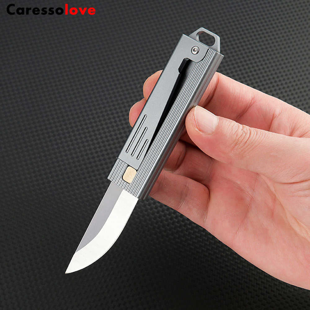 Compact Folding Pocket Knife with D2 Steel Blade for Camping and Outdoor Activities