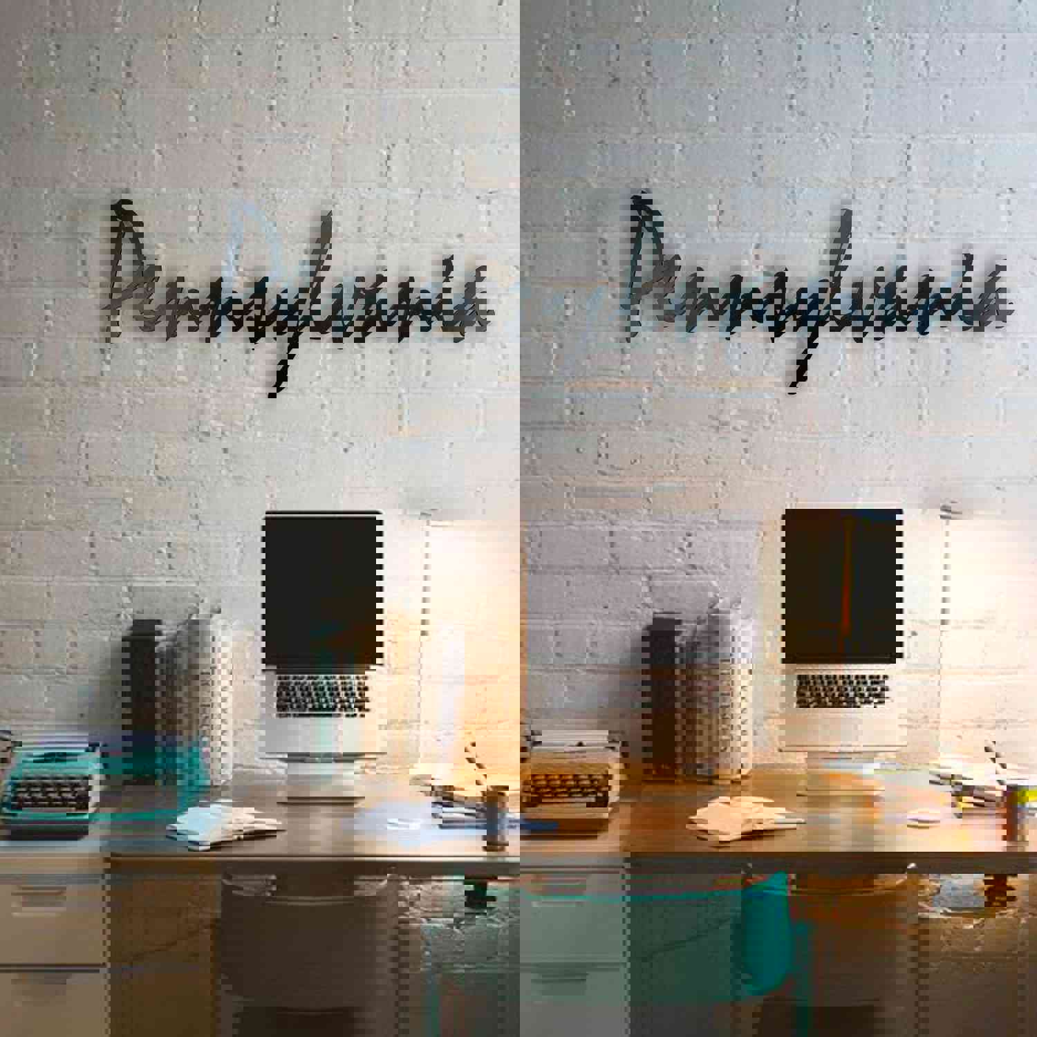 Pennsylvania - Handmade Metal Wall Art Home Decor - USA Made - Custom Size & Patina - Free Shipping