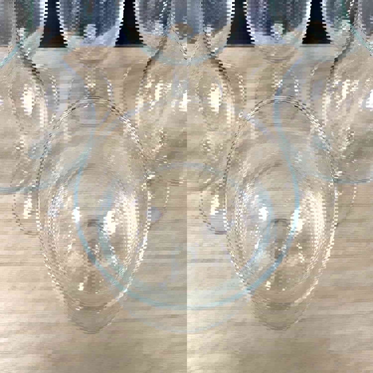 Vintage Bulbous Tulip Wine or Cocktail Glasses - Set of 6 - 1980s France