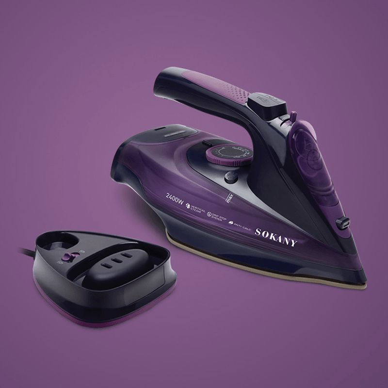 Sokany 2085 Handheld Portable Garment Steamer 2400W with 5 Gears, Fast Heat-Up & 360ml Water Tank