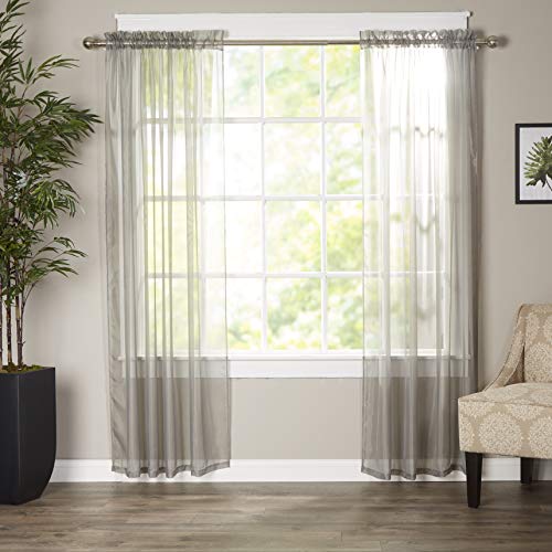 Luxury Sheer Curtains Set of 2 for Kitchen, Bedroom, and Living Room