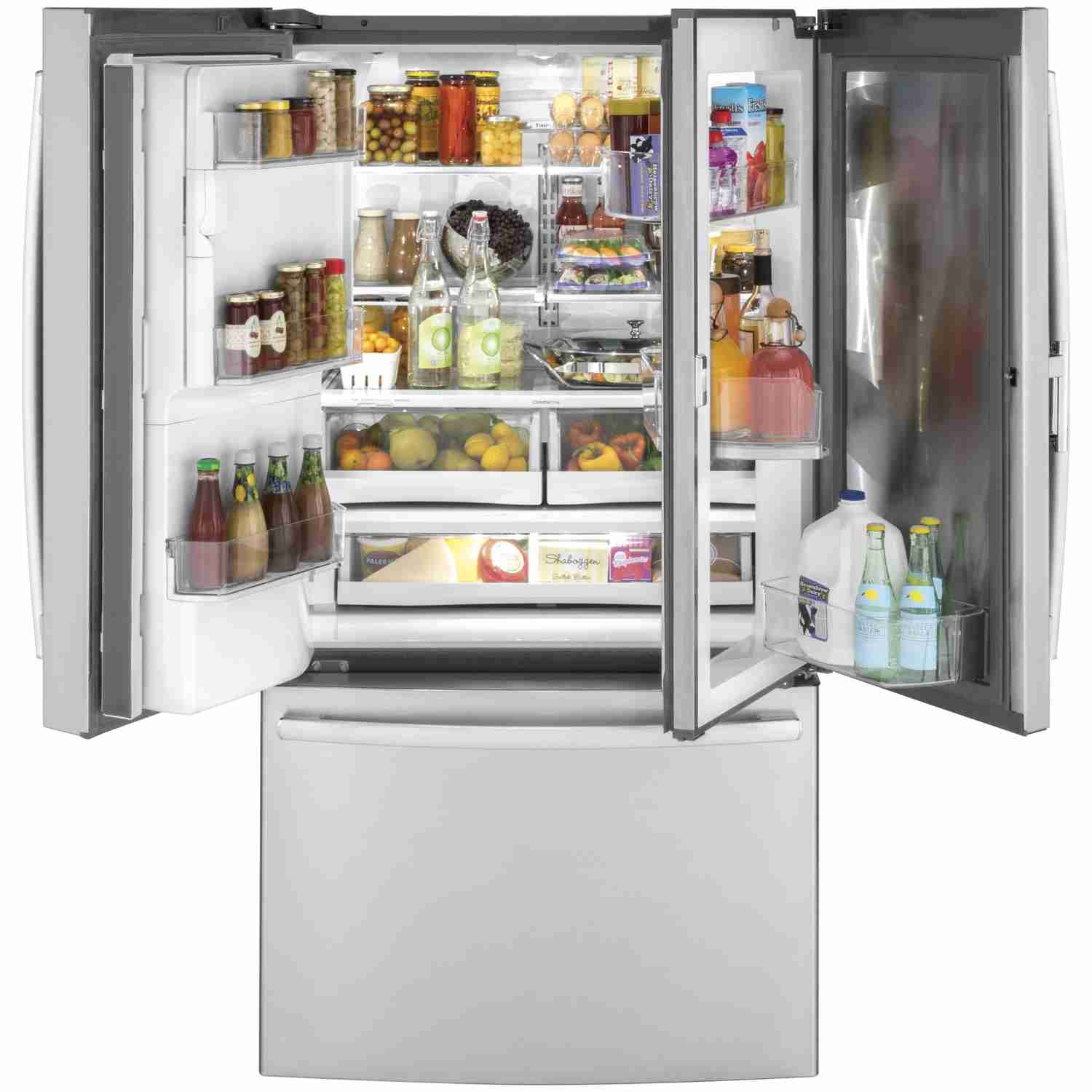 GE Profile 36-inch Counter-Depth French 3-Door Refrigerator with External Water and Ice Dispenser