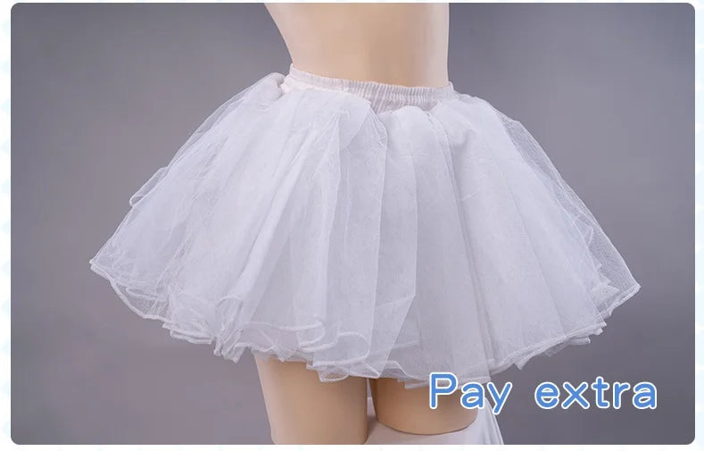 UWOWO Vanilla Cosplay Game NEKOPARA vol.4 Chocola&Vanilla Cosplay Maid Dress Cute Blue For Women Girl Outfits Costumes