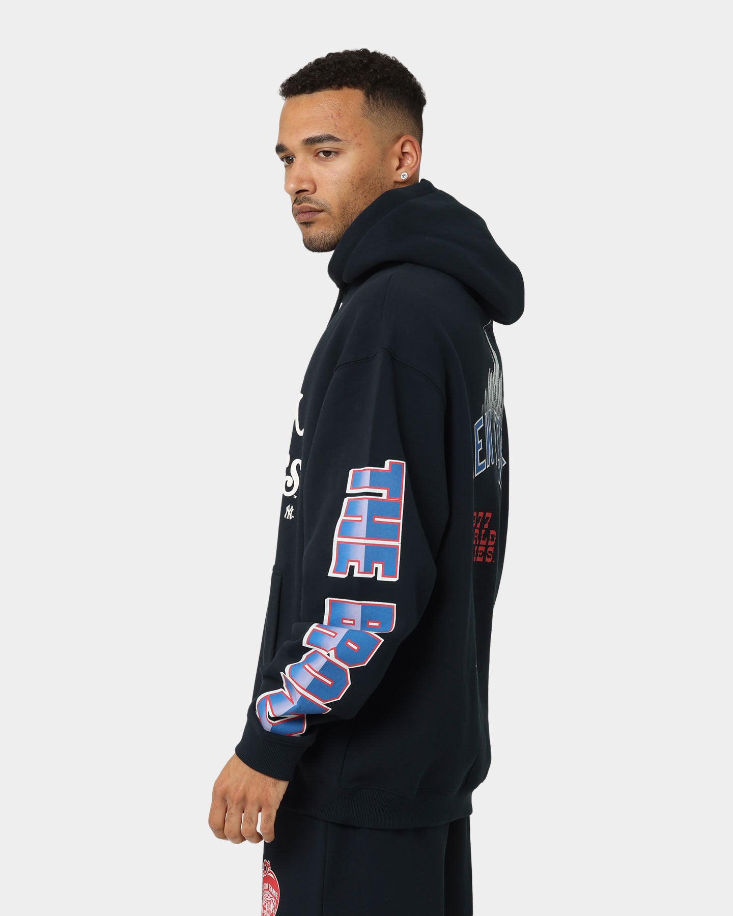 Majestic Athletic New York Yankees Puff Print Patch Hoodie - True Navy